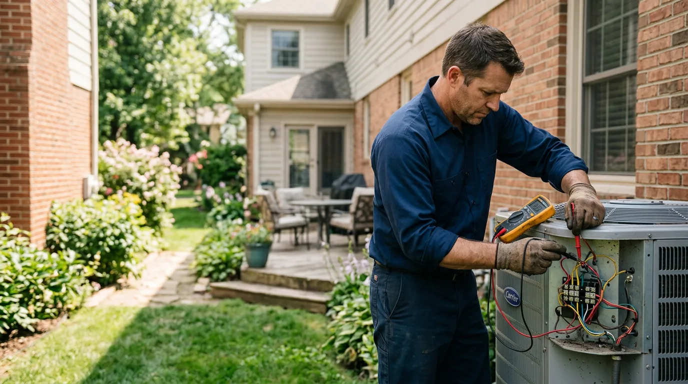 HVAC technician working near Garnavillo, IA